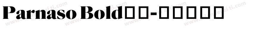 Parnaso Bold字体字体转换